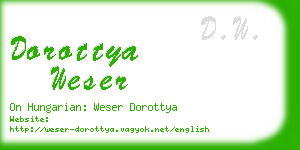 dorottya weser business card